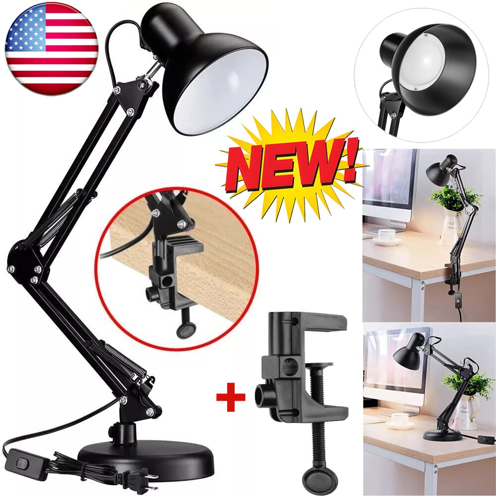 LED Desk Lamp Adjustable Swing Arm Lamp with Clamp Eye-Caring Reading Desk Light gallery