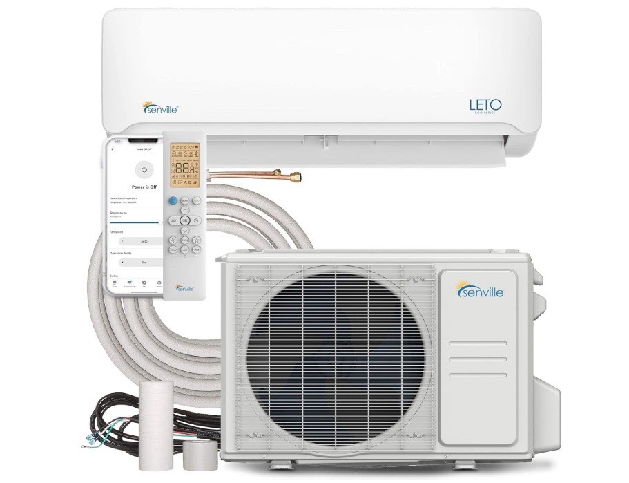 Senville LETO 12K BTU Mini Split Heat Pump 208/230V WiFi Alexa SEER 21.5 gallery