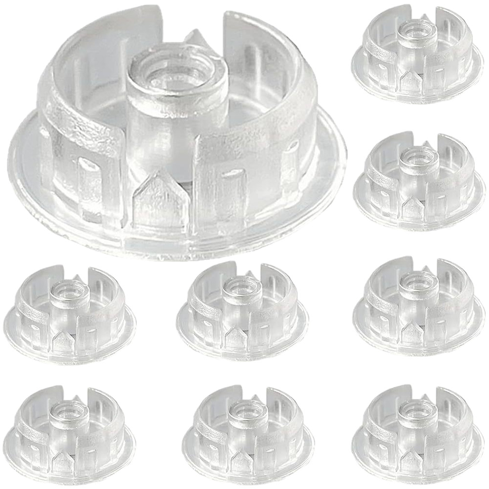 Dust Resistant End for Blinds Bottom Rail 10 Pack Clear Plastic Accessory gallery