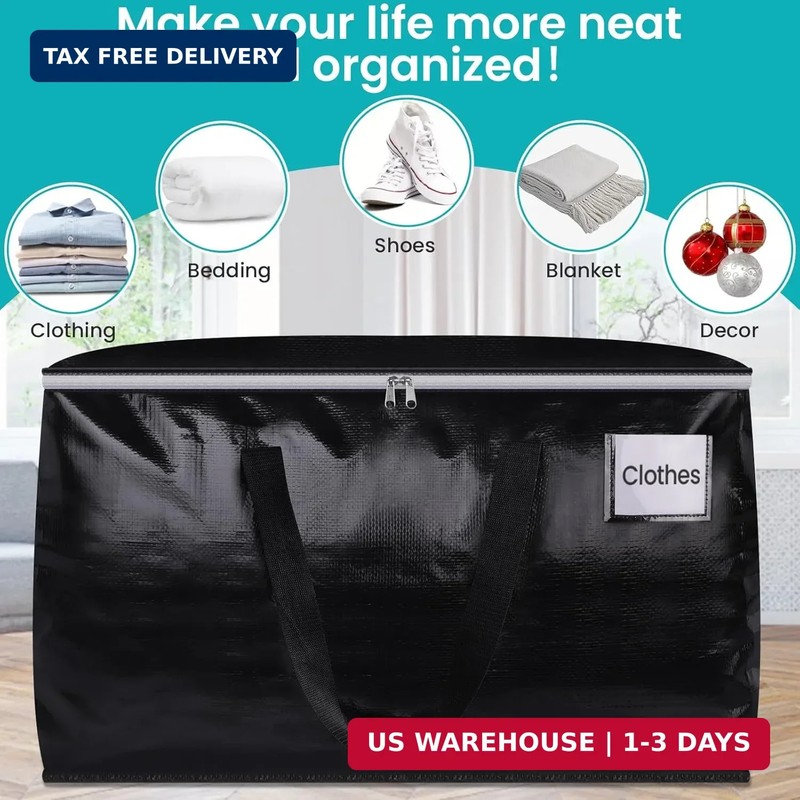 Extra Large Moving Boxes-Moving Bags with Zipper, Carrying Handles and Tag Pocke gallery