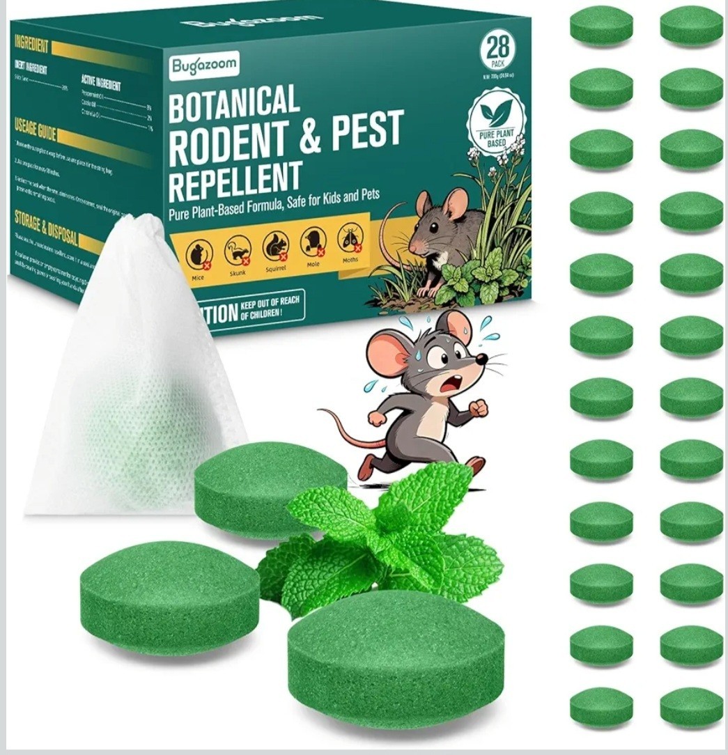 Botanical Natural Rodent Pest Repellent Indoor/Outdoor Safe For Pet Human 28 Ct gallery