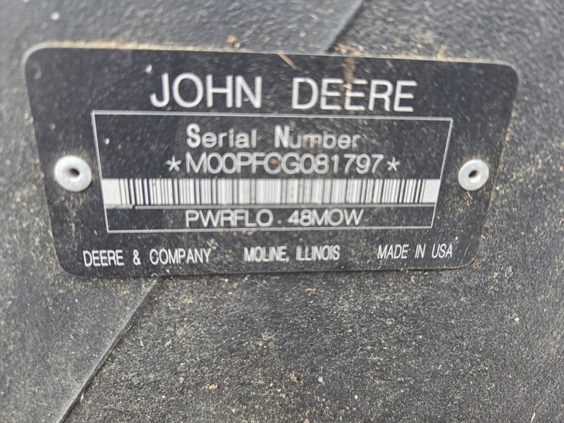 John Deere PWRFLO 48MOW Blower Unit Part Used See Details And Pictures gallery