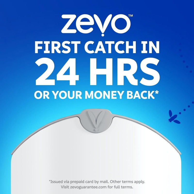 Zevo Flying Insect Trap (1 Plug in Device & 1 Cartridge) Featuring Blue UV Light gallery
