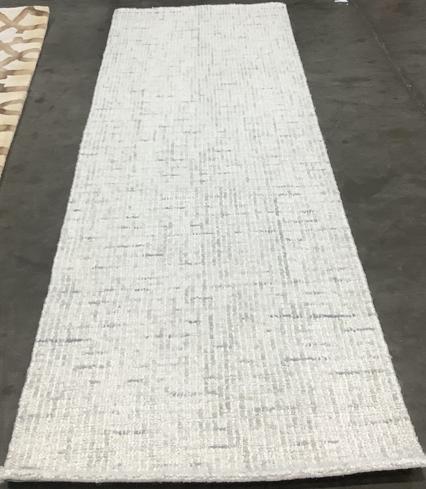 IVORY / L GREY 2'-3" x 8'-0" Back Stain Rug, Reduced Price 1172677860 ABT468K-28 gallery