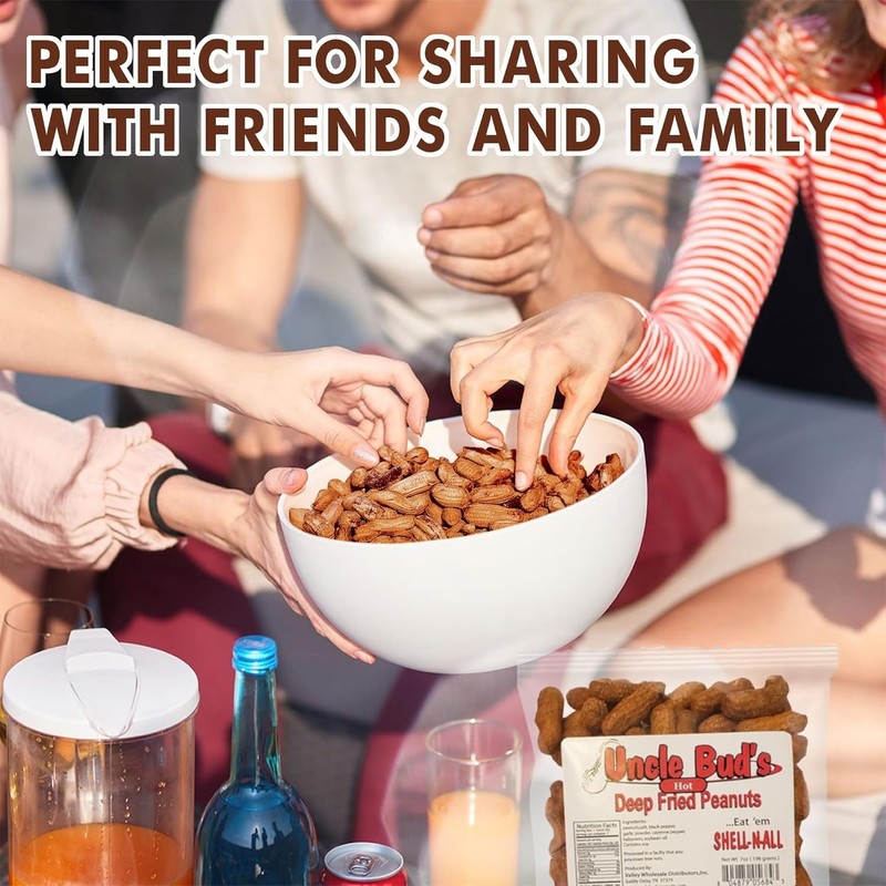 Uncle Buds Deep Fried Peanuts In Shell 5 Pack, Peanuts Individual Packs Salte... gallery