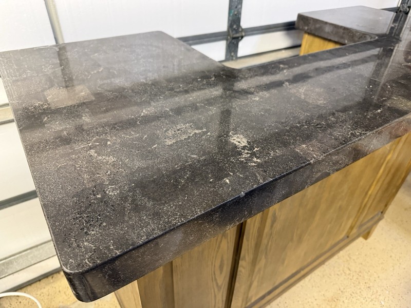 Montibello Bluestone Marble Pattern Home bar gallery
