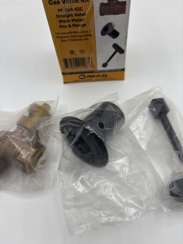 HearthMaster Pro Flex Fireplace Straight Valve Brushed Nickel Kit - PF-954-NIC gallery