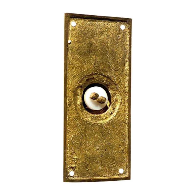Victorian Style Push Button Solid Cast Brass Doorbell - 3 Finish Choices gallery