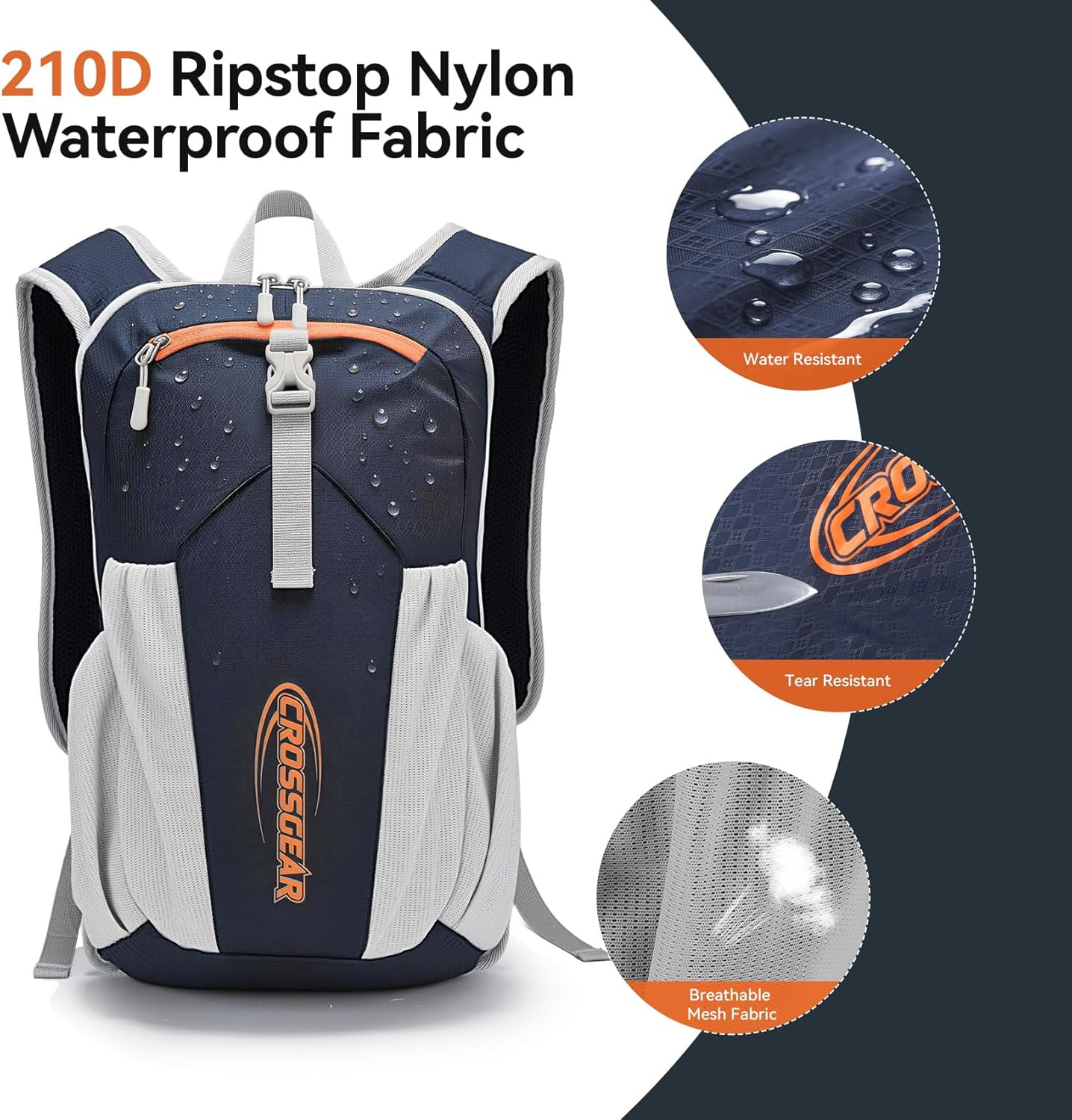 16L Small Hiking Backpack,  Lightweight Waterproof Foldable Backpack, Travel Cam 5