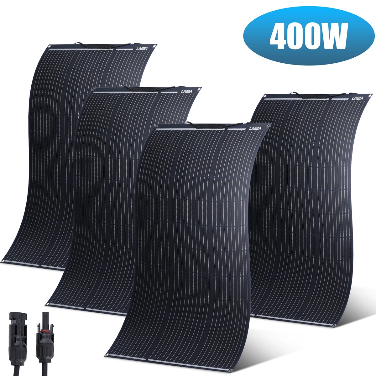 100W/200W/400W Watt Portable Flexible Solar Panel RV Camping Off-Grid Rooftop gallery