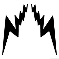 Lightning Bolts 2 – Decal Sticker – Multiple Colors & Sizes – ebn6353