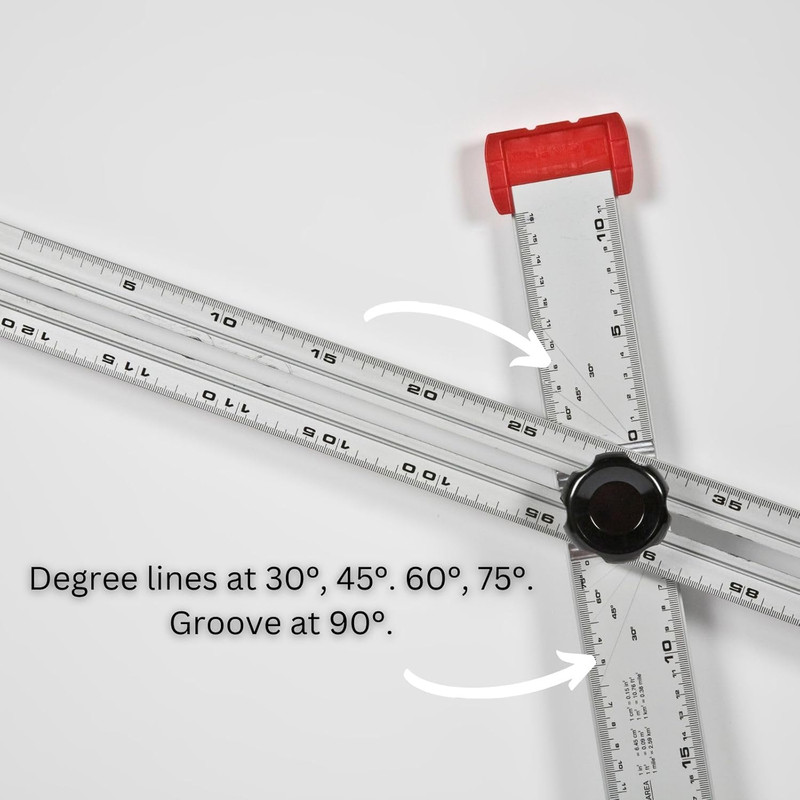 - 317 Adjustable Drywall T-Square Tool - Aluminum - for Layout and Marking - Fea gallery
