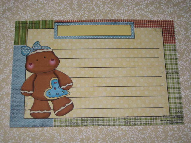 PRIMITIVE SET 12 GINGERBREAD RECIPE CARDS #3 (PLP1-18) gallery