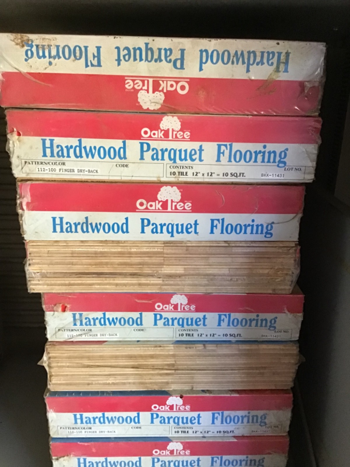 New Oak Tree Solid Parquet Hardwood 12x12 Tile Flooring 10 Sq. Ft. Lot of 16 gallery