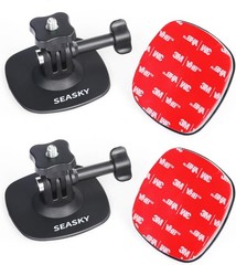 SEASKY [2Pack A1 Flexible Adhesive Mount Kit Helmet Base for Insta360 X4 X3 X2