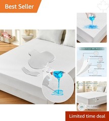 Cooling Waterproof Mattress Protector – Soft Microfiber for Tranquil Sleep