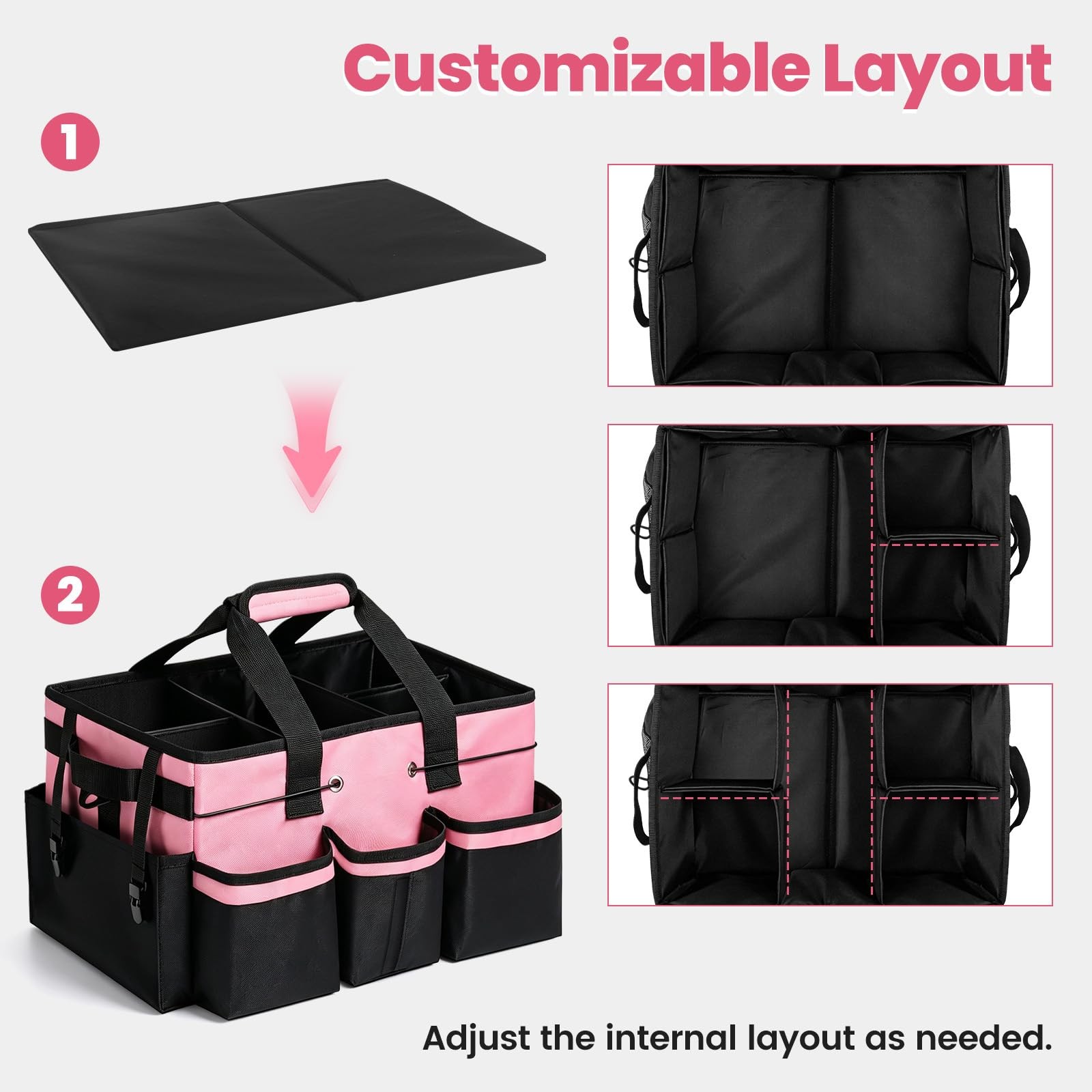 Wearable Large Cleaning Caddy Bag with Dividers, Household Cleaning Caddy for... gallery