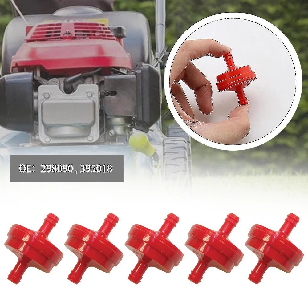 5 Pack 1/4 Inch Inline Gas Fuel Filters Lawn Mower Small Engine Replacement USA gallery