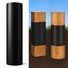 Fence Post Protection Roll – 10 FT x 16.7 Inch Peel & Stick Vinyl Wrap black gallery