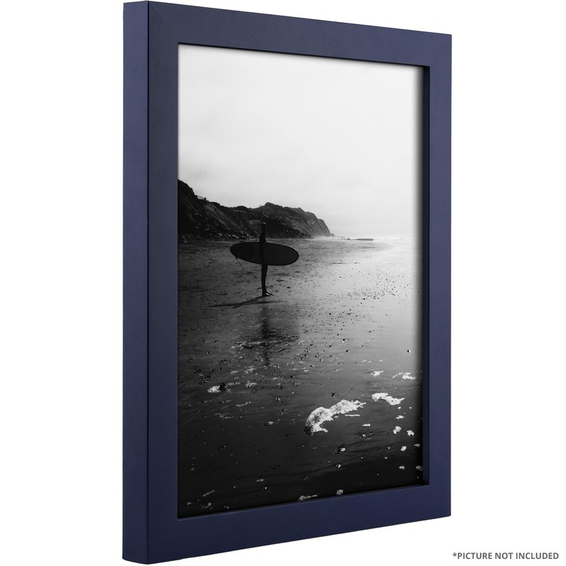 Craig Frames Confetti, .75 Inch Wide Modern Navy Blue Picture Frame gallery