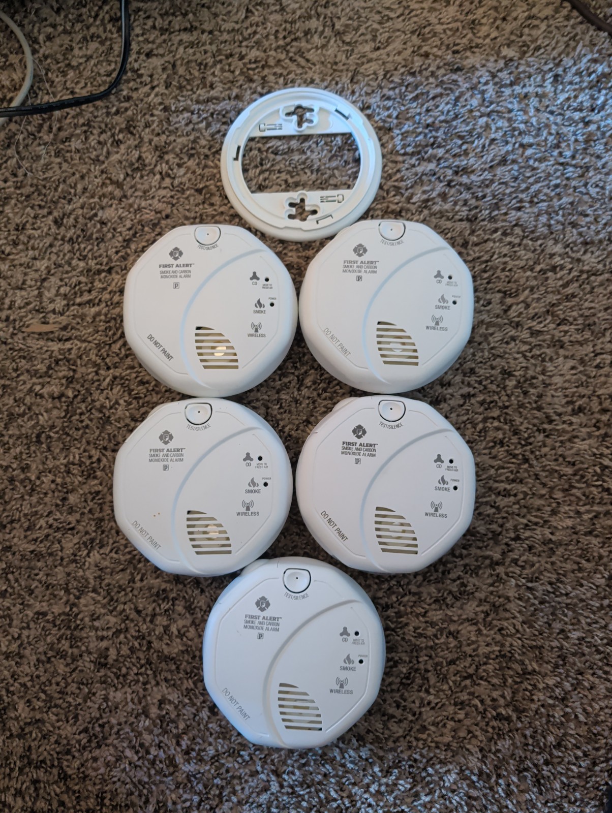 FirstAlert Z-Wave Plus Smoke/CO2 Detector, 2nd Generation (ZCOMBO-G) Lot Of 5 gallery