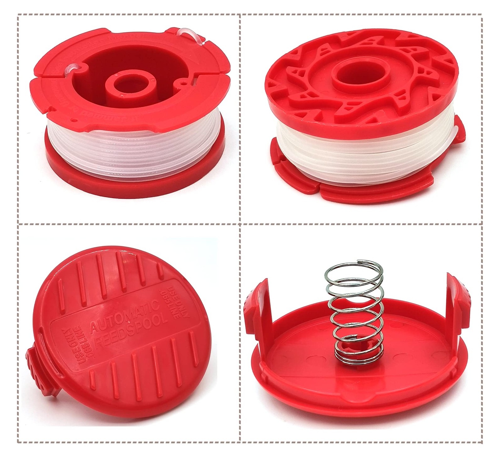 Craftsman 0.065" 30Ft Trimmer Line Kit: 6 Spools, Spring & Cap gallery