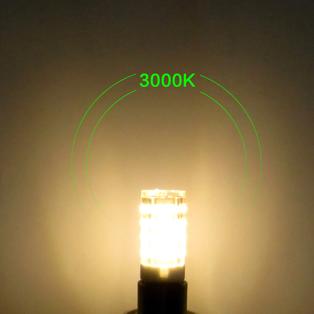 6pcs E11 Mini Base Led Bulb 64-2835SMD LED 5W 110V Ceramics Light Warm White H gallery