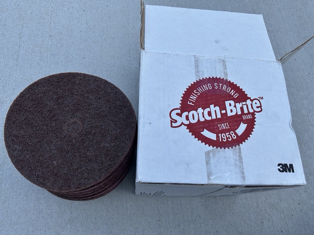 25 Pieces Pack 3M Scotch-Brite Surface Conditioning Disc, 77141, 177 mm x 22,2 m