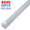 5FT 48W 25 Pack T8 LED Tube Light Bulb 6500K 5 Foot LED Shop Barn Light Fixture gallery