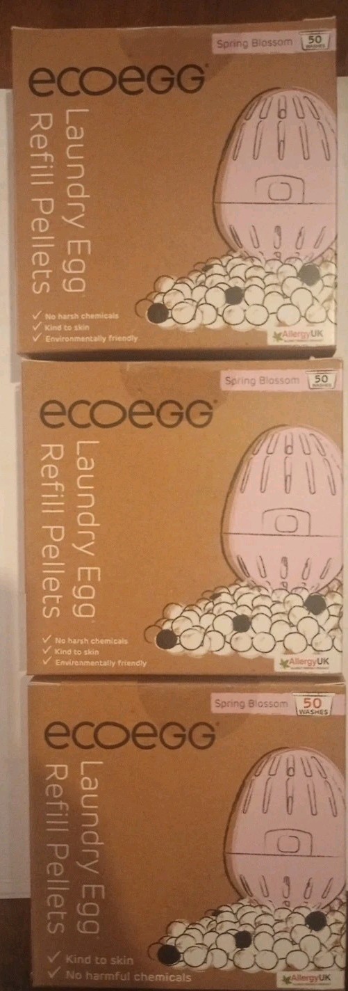 3 Pack Ecoegg Laundry Egg Refill Pellets Spring Blossom 50 Wash Each gallery