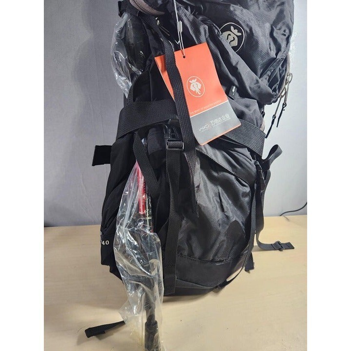 Backpacking Backpack with Trekking Pole and Water Bottle