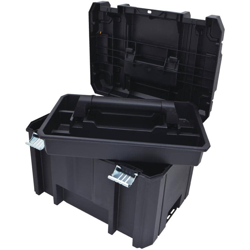 TSTAK VI 17 In. Stackable Deep Tool Storage Box gallery