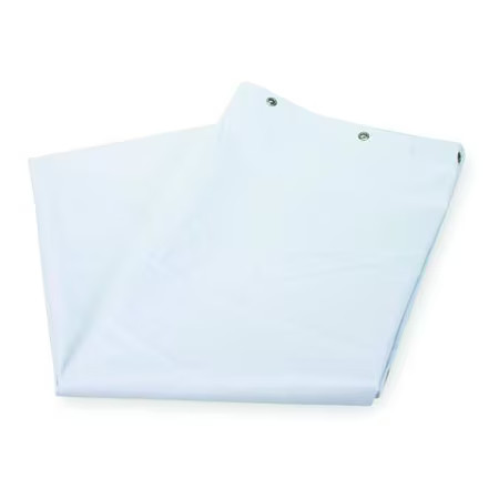 Shower Curtain, Plastic, White, 72 In W, 72 In L, 4Eez3 gallery