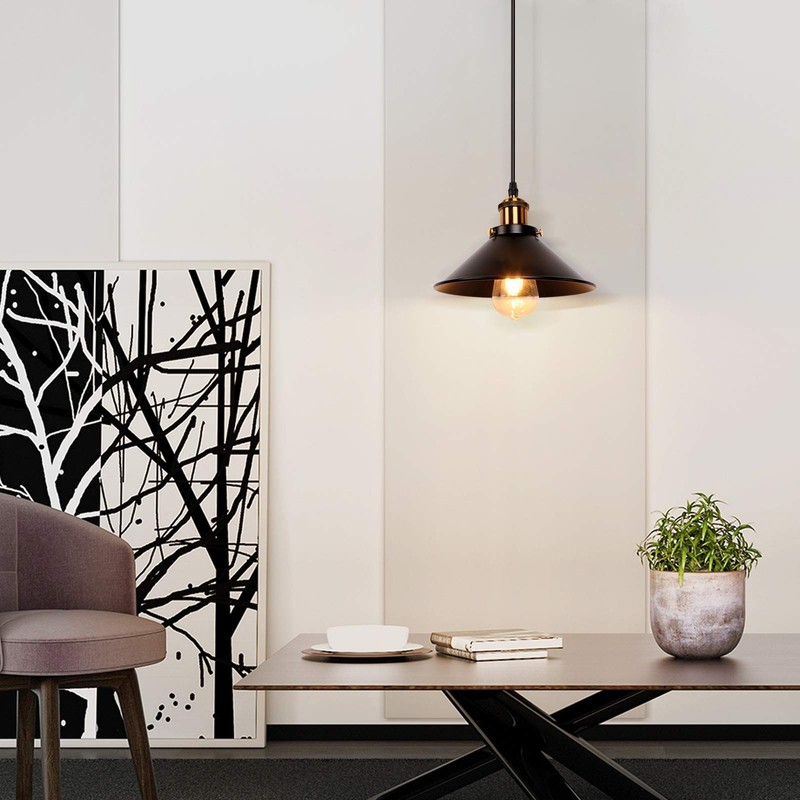 2 Pack Hanging Pendant Ceiling Light Fixture Home Bar Kitchen Island Lighting US gallery