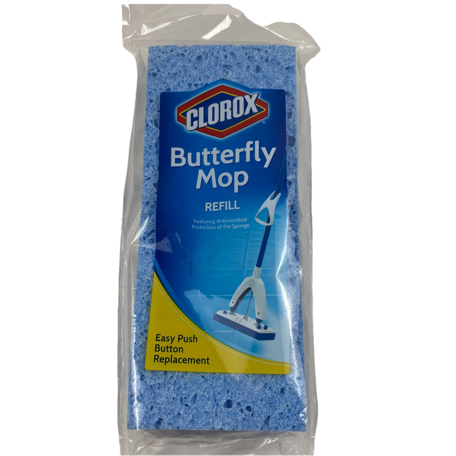 Clorox Butterfly Mop Refill Pad Easy Push Button Replacement Discontinued gallery