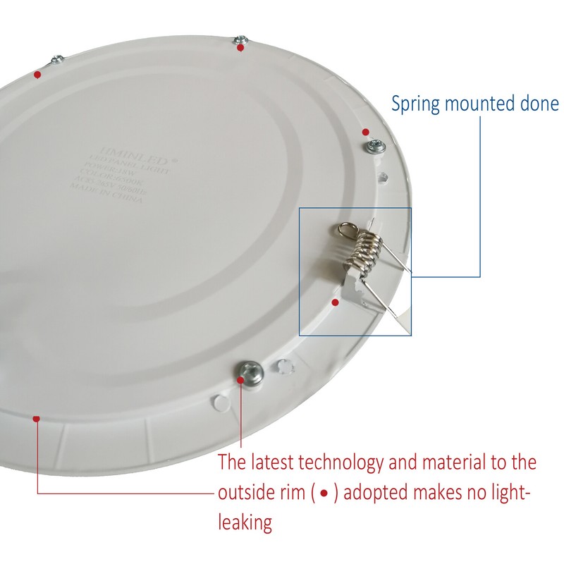 10 Pack 8 INCH Ceiling Light Recessed 6500k Cool White 85v-265v Flat Panel Bulb gallery