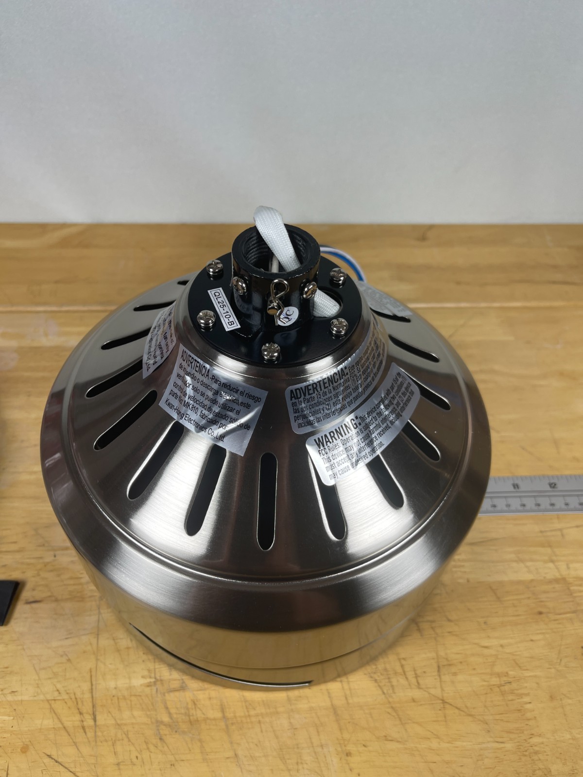 Home Decorators Mercer 52" Ceiling Fan Motor Housing Brushed Nickel gallery