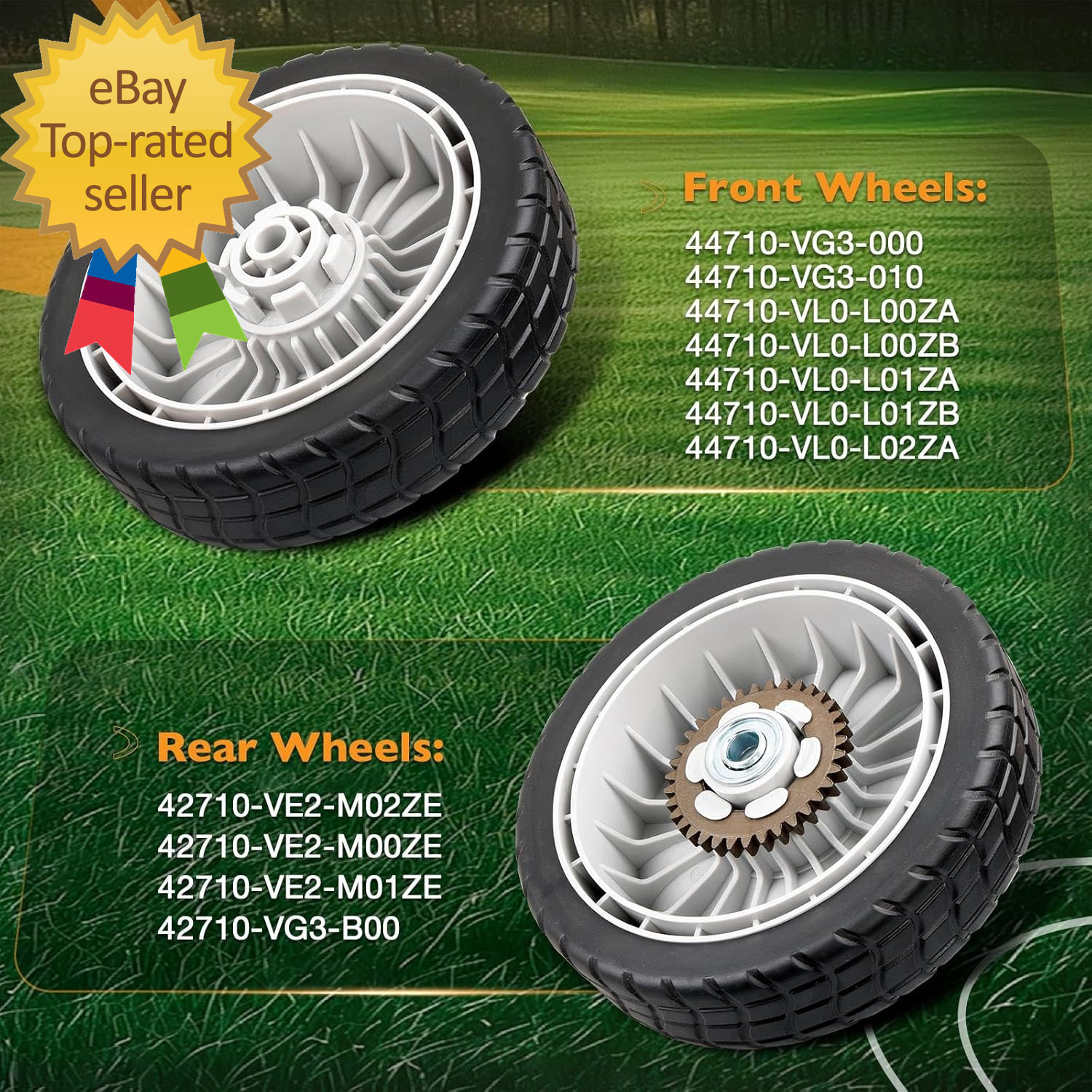 Lawn Mower Wheels Kit 2 Pack-8 Compatible with Honda HRR216 HRS216 HRT216 Walk gallery