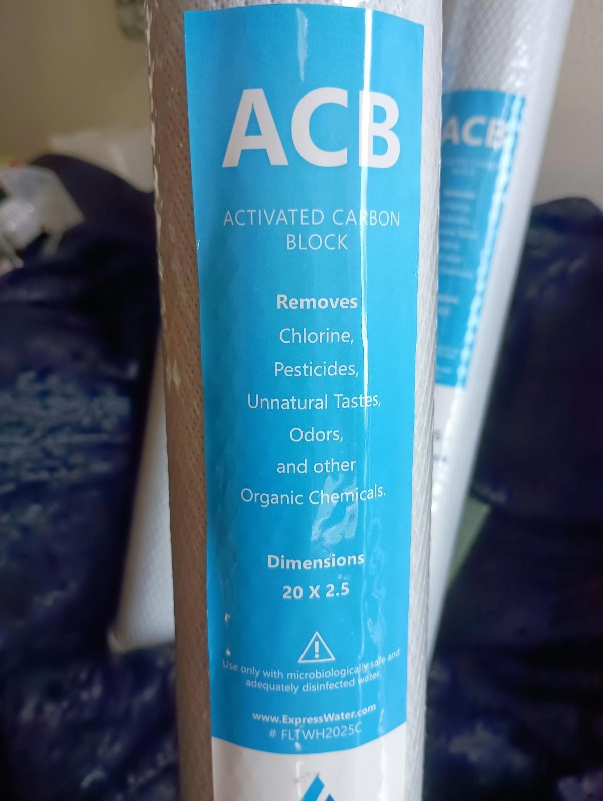 4 Express Water ACB Activated Carbon Block Water Filter New In Package gallery