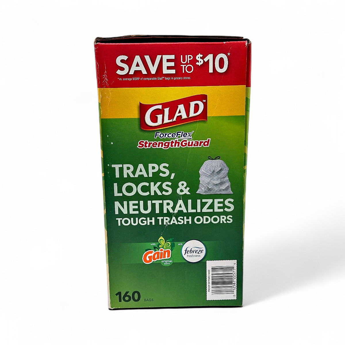 Glad ForceFlex StrengthGuard Tall Kitchen Trash Bags 160-Count - White gallery