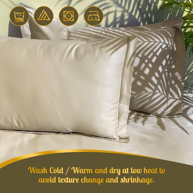 Cotton Bedsheets Premium Hotel Quality 600 Thread Count 100% Sateen Weave Smo... gallery