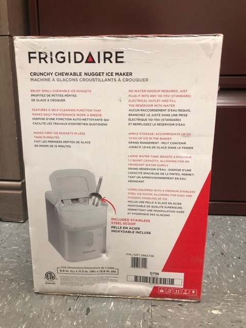 Frigidaire Silver Countertop Nugget Ice Maker Scoop Included, 33 Pounds gallery