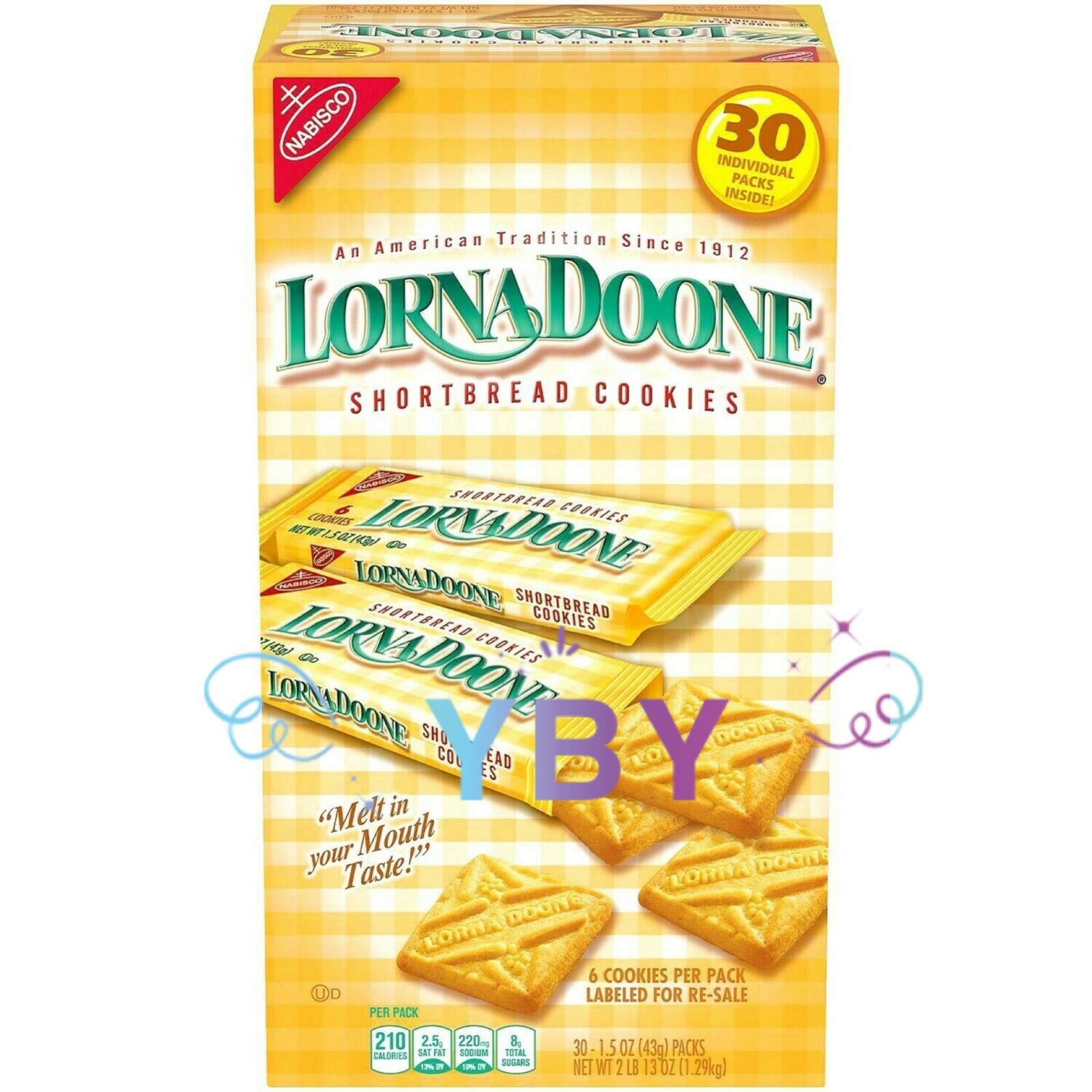 2 Packs Lorna Doone Shortbread Cookies (6 per pk., 30 pk.) 45 oz Each Pack gallery