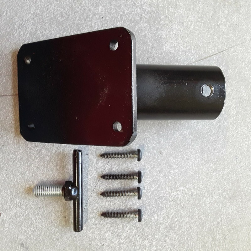 Flag Pole Bracket Powder Coated Black gallery