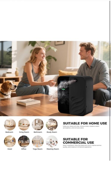 Smart Waterless Diffuser 5000 Sq.Ft 35DB 7 Day Timer & App Control NEW DENTED BO gallery