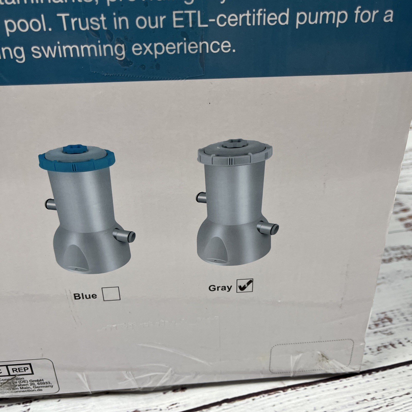Intex 800 GPH Above Ground Pool Pump Filter Cartridge System New In Box Gray gallery