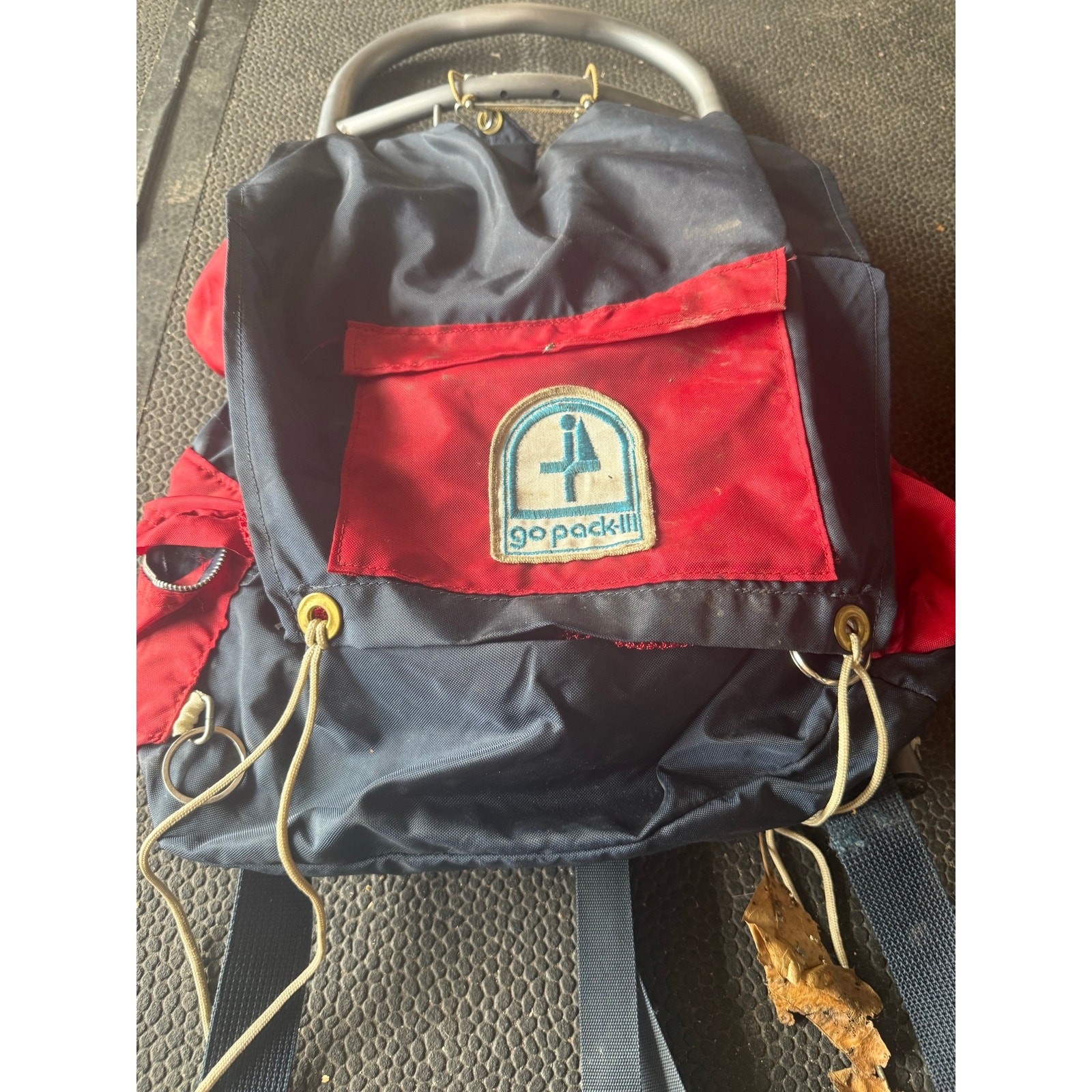 Vintage Go Pack Red External Frame Hiking Backpack Pack Daypack   2