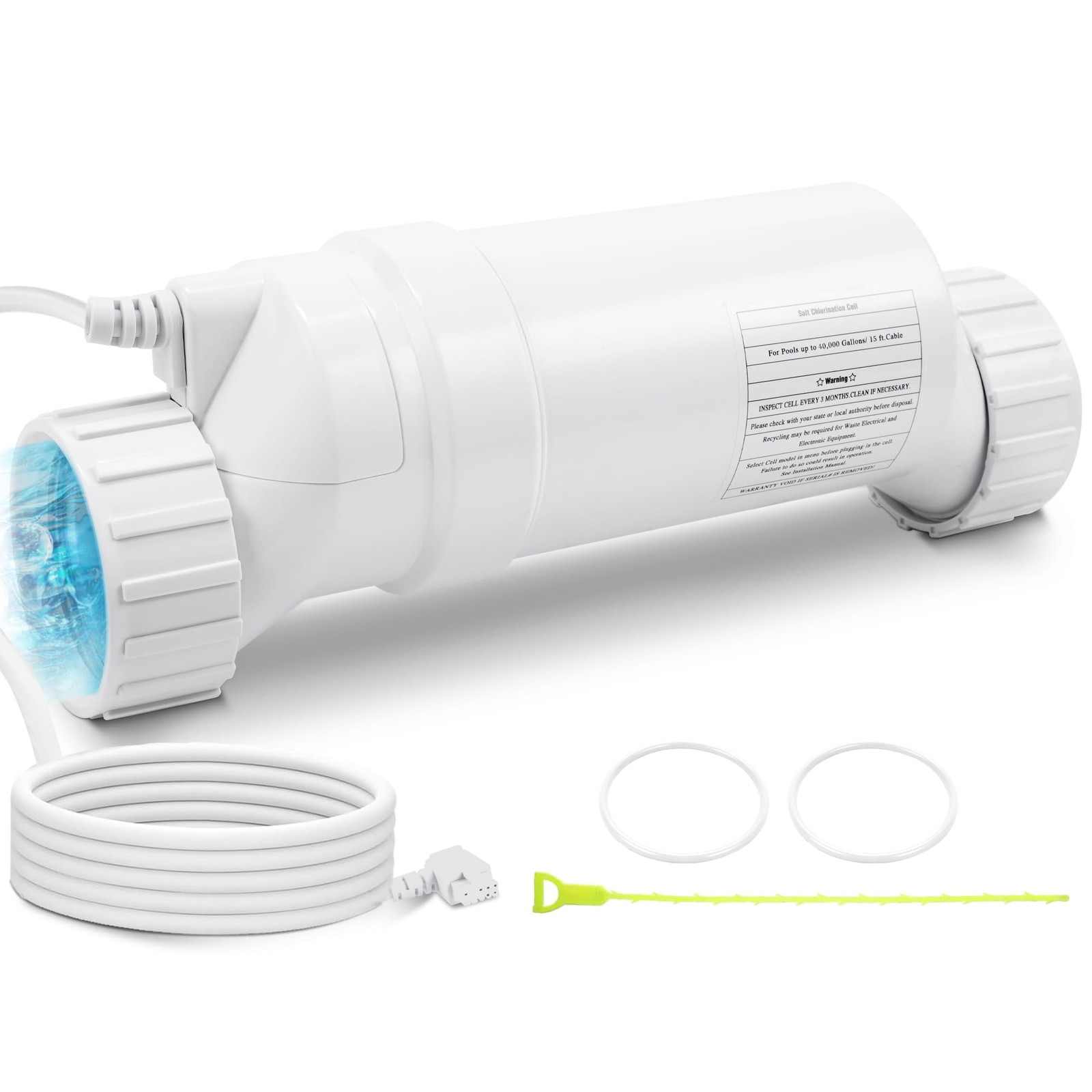 Salt Cell 40000 Gallons Pool Chlorine Generator Hayward Compatible T-15 Swimming gallery