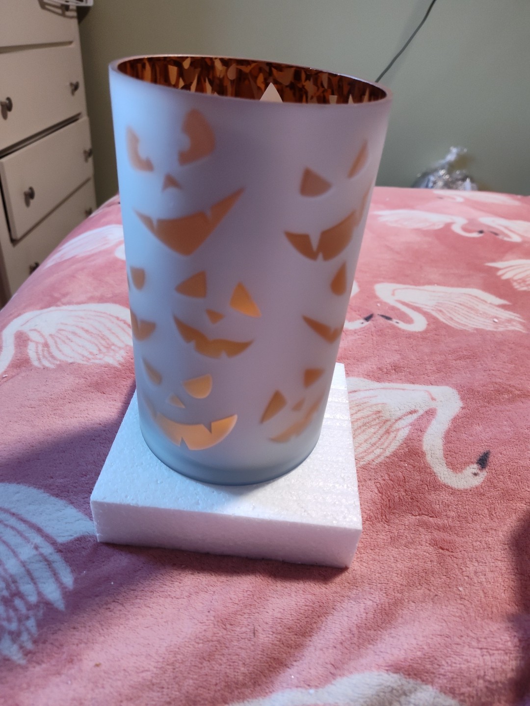 YANKEE CANDLE JAR HOLDER ALL HALLOWS EVE HURRICANE NEW 1566749 gallery