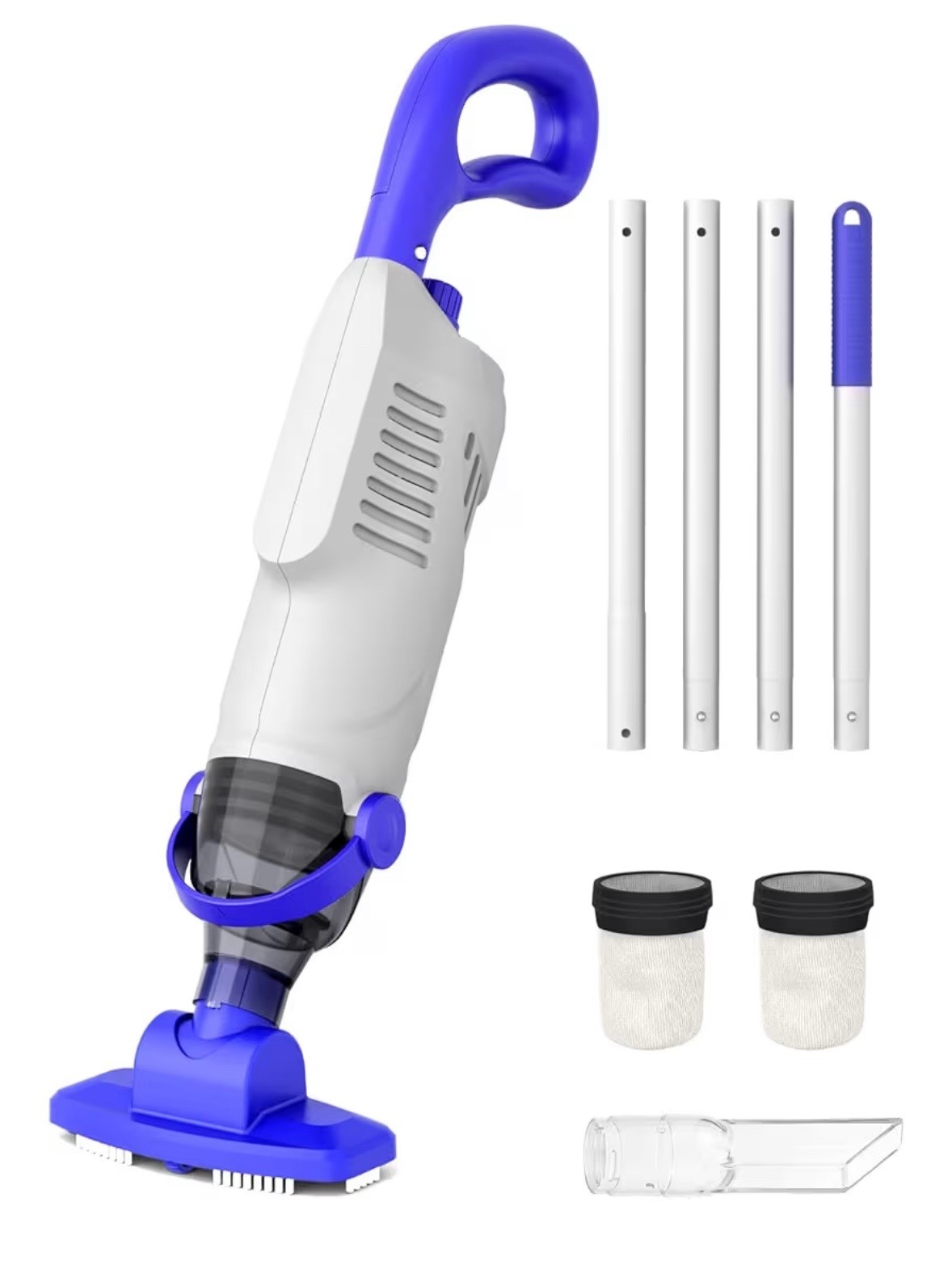 Little Shark Cordless Pool Vacuum Portable 60min Above Ground w/Pole Filters gallery